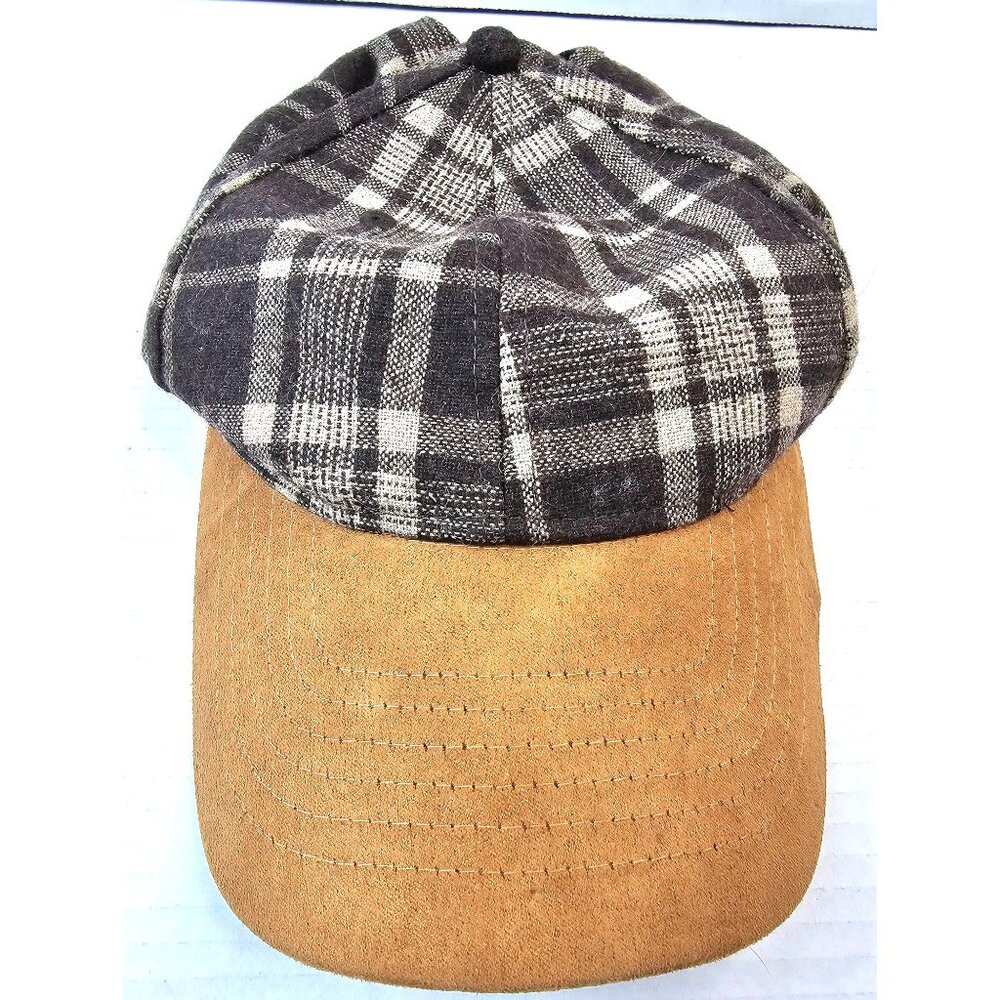 Free People OSFM Plaid Wool Blend Newsboy Cap - Picture 3 of 7